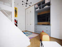Дизайн интерьера трехкомнатной квартиры "ЖК Пресня сити квартира 86 м2"