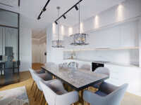 Дизайн интерьера трехкомнатной квартиры "ЖК Пресня сити квартира 86 м2"